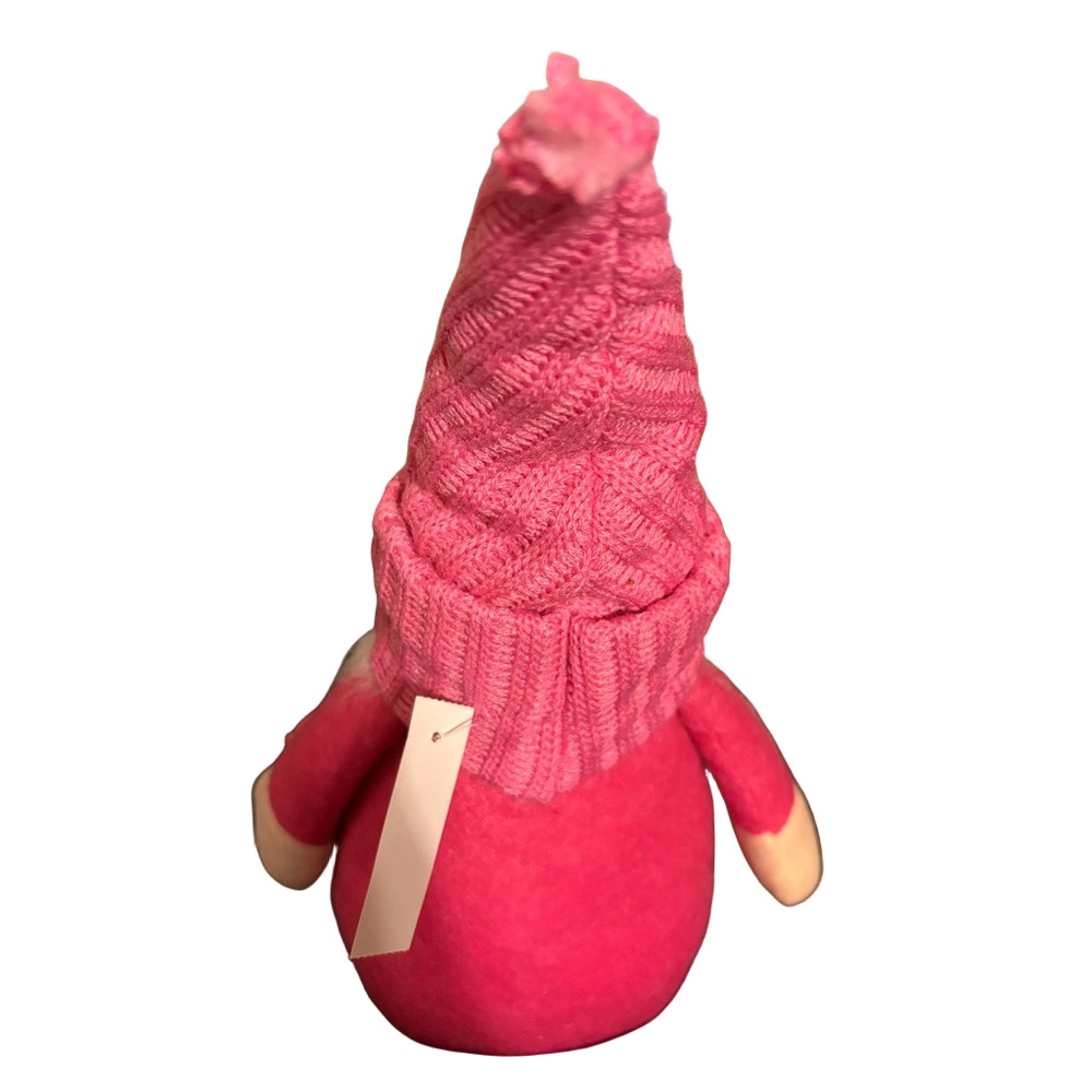 Pink Valentine’s Day Gnome Shelf Sitter Plush Decor Rose Spring Tiered Tray Deco - Picture 2 of 5
